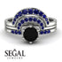 Stacking Black Diamond Bridal Set - Mckenzie No. 69 image 4