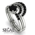 Stacking Black Diamond Bridal Set - Mckenzie No. 39 image 2