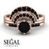 Stacking Black Diamond Bridal Set - Mckenzie No. 38 image 10