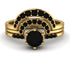 Stacking Black Diamond Bridal Set - Mckenzie No. 37 image 1