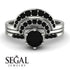 Stacking Black Diamond Bridal Set - Mckenzie No. 39 image 10