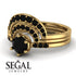 Stacking Black Diamond Bridal Set - Mckenzie No. 37 image 3