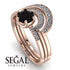 Stacking Black Diamond Bridal Set - Mckenzie No. 8 image 2