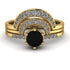 Stacking Black Diamond Bridal Set - Mckenzie No. 7 image 1