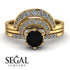 Stacking Black Diamond Bridal Set - Mckenzie No. 7 image 10