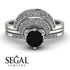 Stacking Black Diamond Bridal Set - Mckenzie No. 9 image 10