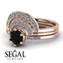 Stacking Black Diamond Bridal Set - Mckenzie No. 8 image 3