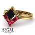 Stacking Princess Black Diamond Ring - Elise No. 52 image 3
