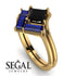 Stacking Princess Black Diamond Ring - Elise No. 67 image 10