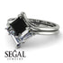 Stacking Princess Black Diamond Ring - Elise No. 9 image 3