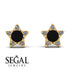 Star Halo Black Diamond Earrings - Zelda No. 7 image 9