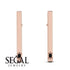 Stick Black Diamond Stud Earrings - Remy No. 8 image 4