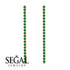 Stud Long Bezel Emerald Earrings - Salma No. 4 image 2