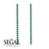Stud Long Bezel Emerald Earrings - Salma No. 6 image 2