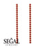 Stud Long Bezel Ruby Earrings - Salma No. 10 image 2