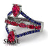 Symmetrical Twist Shank Pear Ruby Ring - Eliza No. 72 image 2