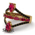 Symmetrical Twist Shank Pear Ruby Ring - Eliza No. 40 image 2