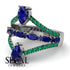 Symmetrical Twist Shank Pear Sapphire Ring - Eliza No. 30 image 2