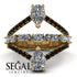 Symmetrical Twist Shank Pear Diamond Ring - Eliza No. 31 image 10