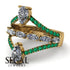 Symmetrical Twist Shank Pear Diamond Ring - Eliza No. 16 image 2