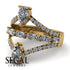 Symmetrical Twist Shank Pear Diamond Ring - Eliza No. 1 image 2