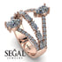 Symmetrical Twist Shank Pear Diamond Ring - Eliza No. 2 image 3