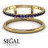 Thin Double Sapphire Band Ring - Morgan No. 13 image 2