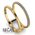 Thin Double Diamond Band Ring - Morgan No. 1 image 6
