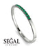 Thin Eternity Emerald Band - Daisy No. 6 image 6