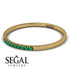 Thin Eternity Emerald Band - Daisy No. 4 image 3