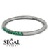 Thin Eternity Emerald Band - Daisy No. 6 image 3
