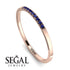 Thin Eternity Sapphire Band - Daisy No. 14 image 6