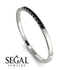 Thin Eternity Black Diamond Band - Daisy No. 9 image 6
