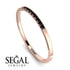 Thin Eternity Black Diamond Band - Daisy No. 8 image 6