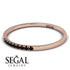 Thin Eternity Black Diamond Band - Daisy No. 8 image 3
