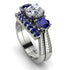 Three Stones Diamond Braches Bridal Set - Donna No. 63 image 1