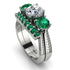 Three Stones Diamond Braches Bridal Set - Donna No. 18 image 1