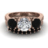 Three Stones Diamond Braches Bridal Set - Donna No. 32 image 2