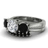 Three Stones Diamond Braches Bridal Set - Donna No. 33 image 3
