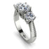 Three Stones Diamond Braches Ring - Donna No. 3 image 1