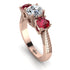 Three Stones Diamond Braches Ring - Donna No. 47 image 1