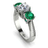 Three Stones Diamond Braches Ring - Donna No. 18 image 1