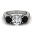 Three Stones Diamond Braches Ring - Donna No. 33 image 2