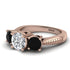 Three Stones Diamond Braches Ring - Donna No. 32 image 3