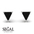 Triangle Cut Black Diamond Earrings  - Clementine No. 9 image 5