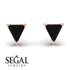 Triangle Cut Black Diamond Earrings - Clementine No. 8 image 5