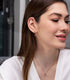 Triangle Black Diamond Stud Earrings - Amiyah No. 8 image 7