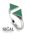Triangle Open Emerald Ring - Hope No. 6 image 2