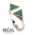 Triangle Open Emerald Ring - Hope No. 5 image 2