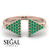 Triangle Open Emerald Ring - Hope No. 5 image 6